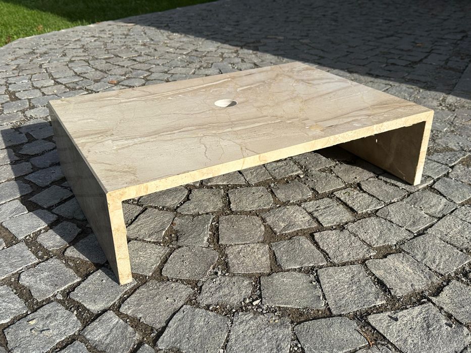 Blat chiuveta din marmura, asamblat bizotat