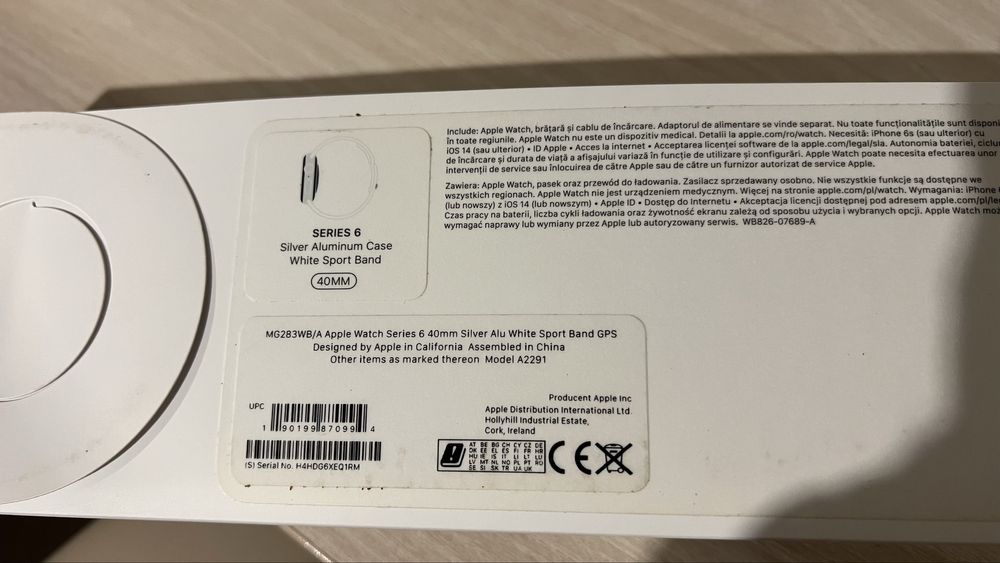 Apple Watch 6 Silver 40mm