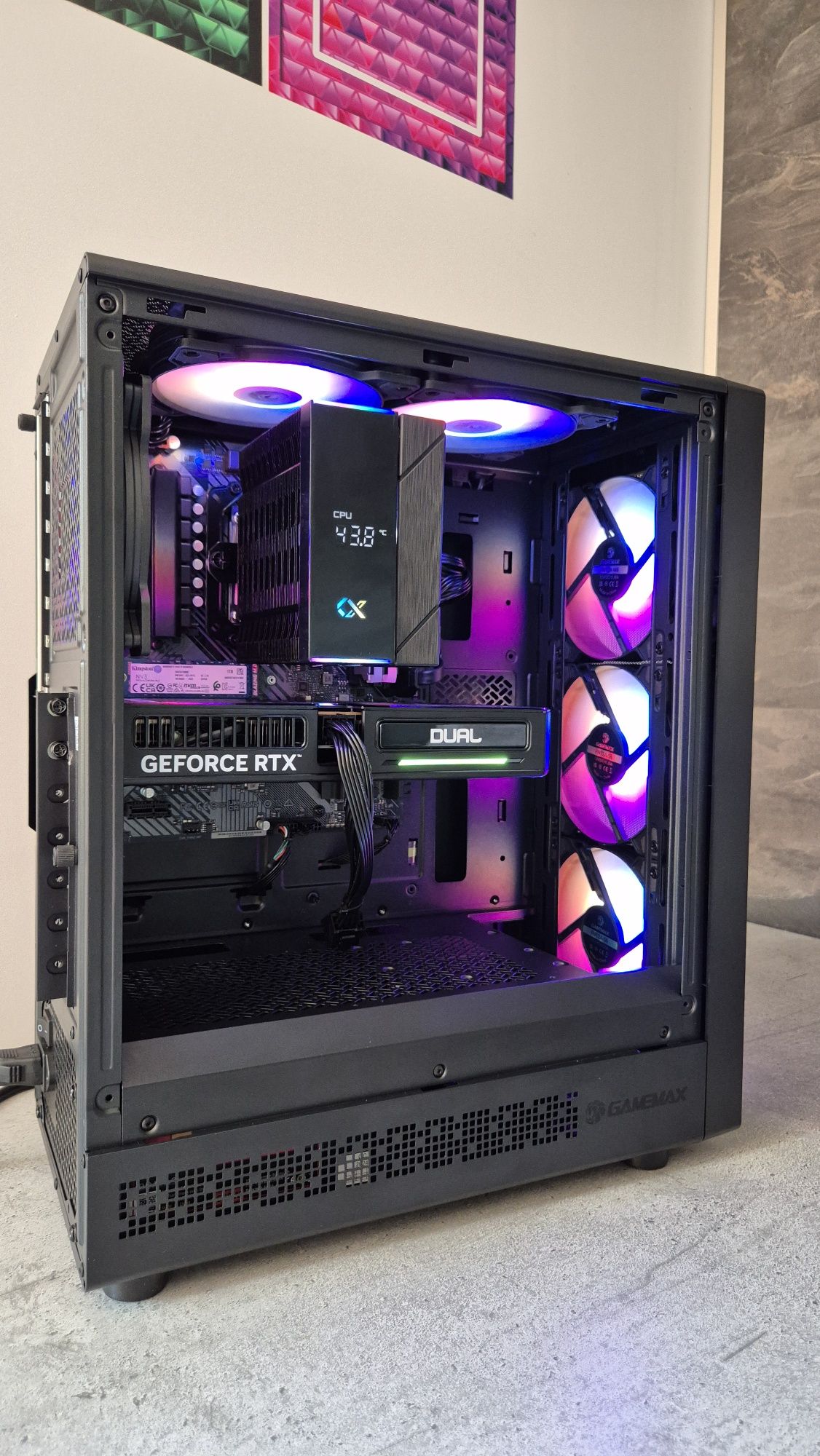 Геймърски компютър НОВ! ГАРАНЦИЯ! Ryzen 5 7500F/RTX5060/32GB/1TB