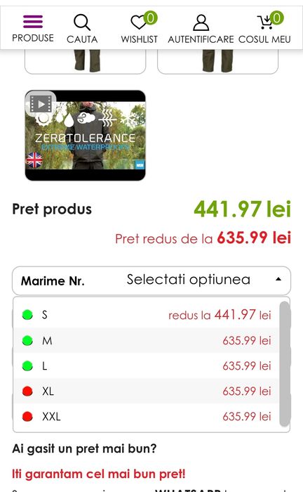 Pantaloni impermeabili Nash ZT Extreme