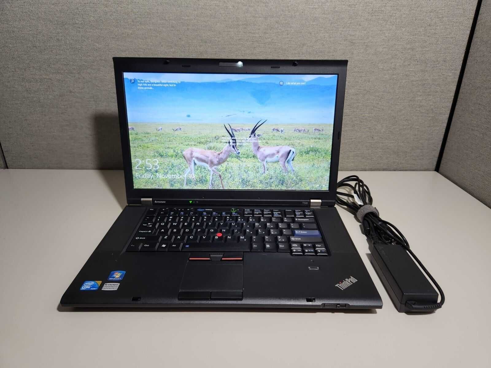 Lenovo ThinkPad T510i Intel i3-370m 4GB Ddr3 500GB HDD 15,6 WEB