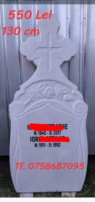Cruci,monumente funerare și gărduț ptr cimitir