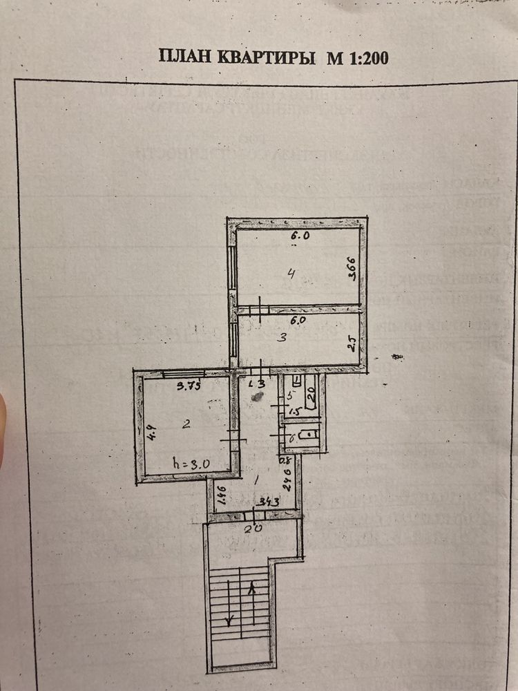 2 х комнатная квартира.