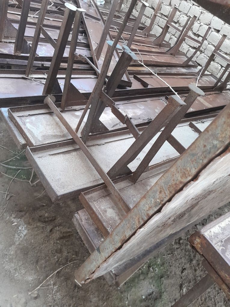 Temir stol stul 14 komplekt.    14 stol 28 stul