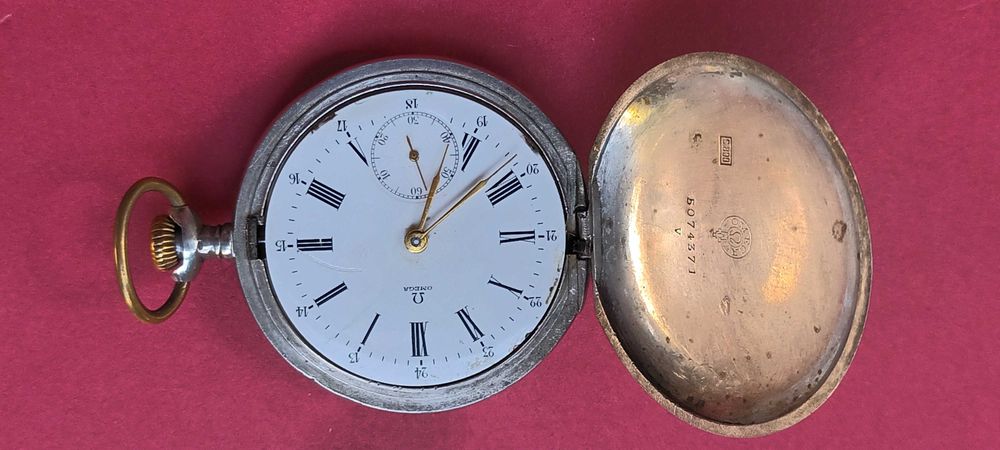 Ceas de buzunar Omega argint 800