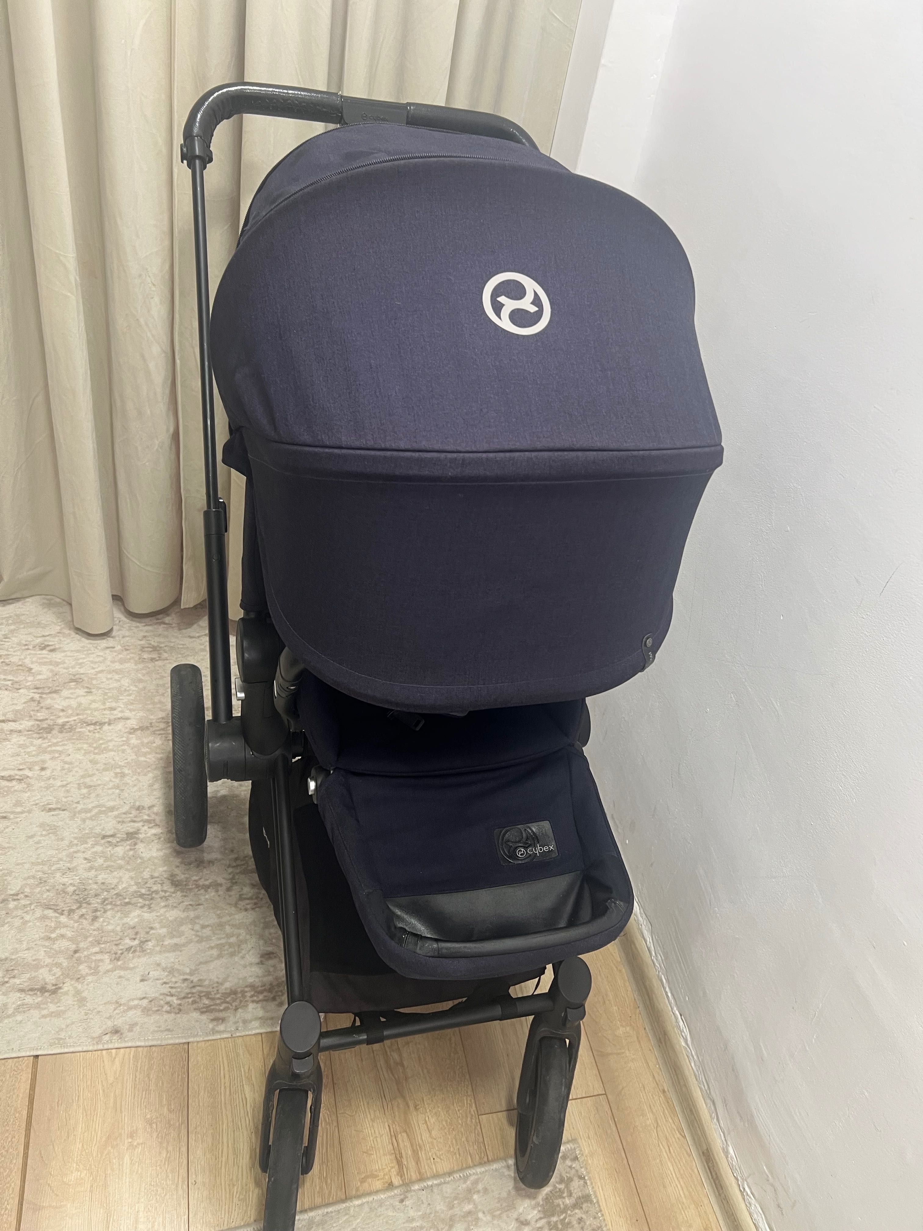 Cybex Priam midnight blue + подарък
