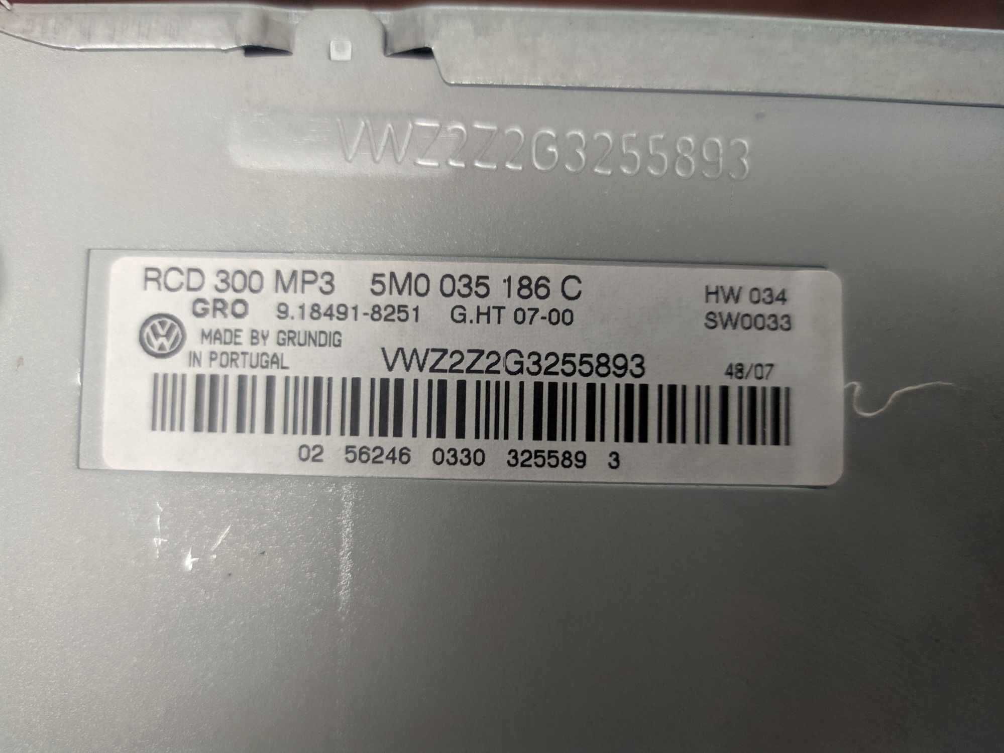 RCD 300 MP3 за VW