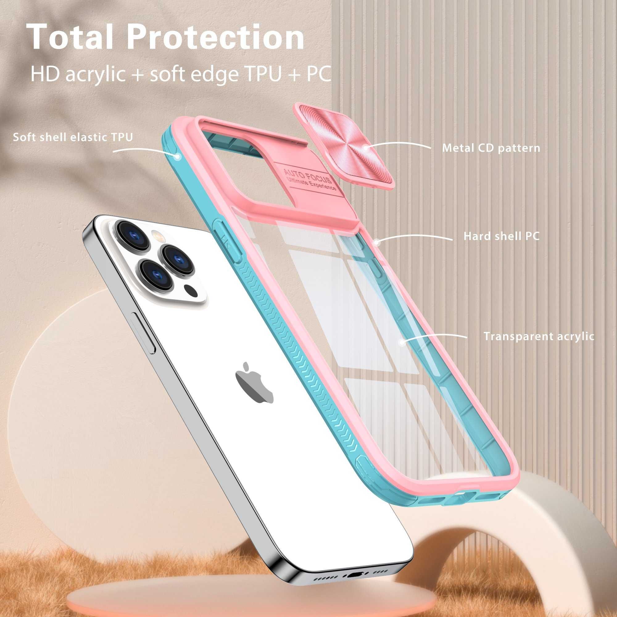 Husa Premium cu protectie metalică pt. iPhone 14 Pro Max, 14 Plus