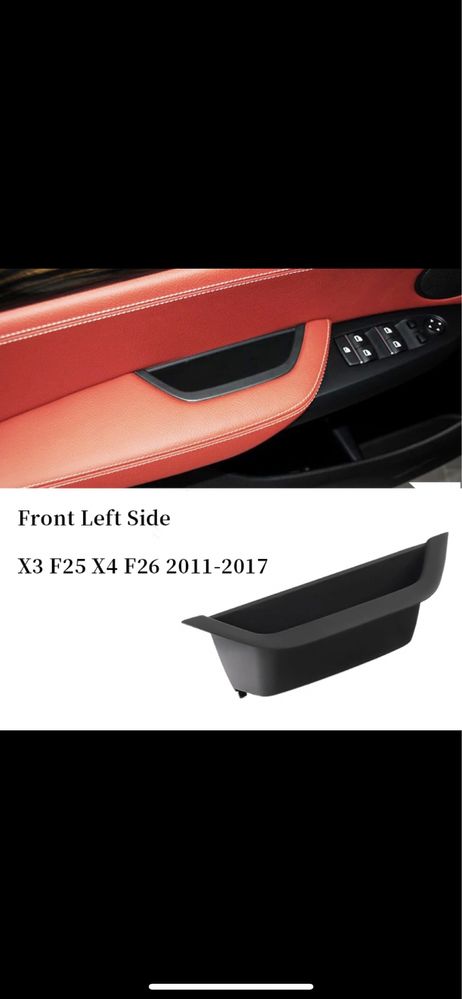 Maner interior usa/sofer bmw negru X3 X4 f25 f26
