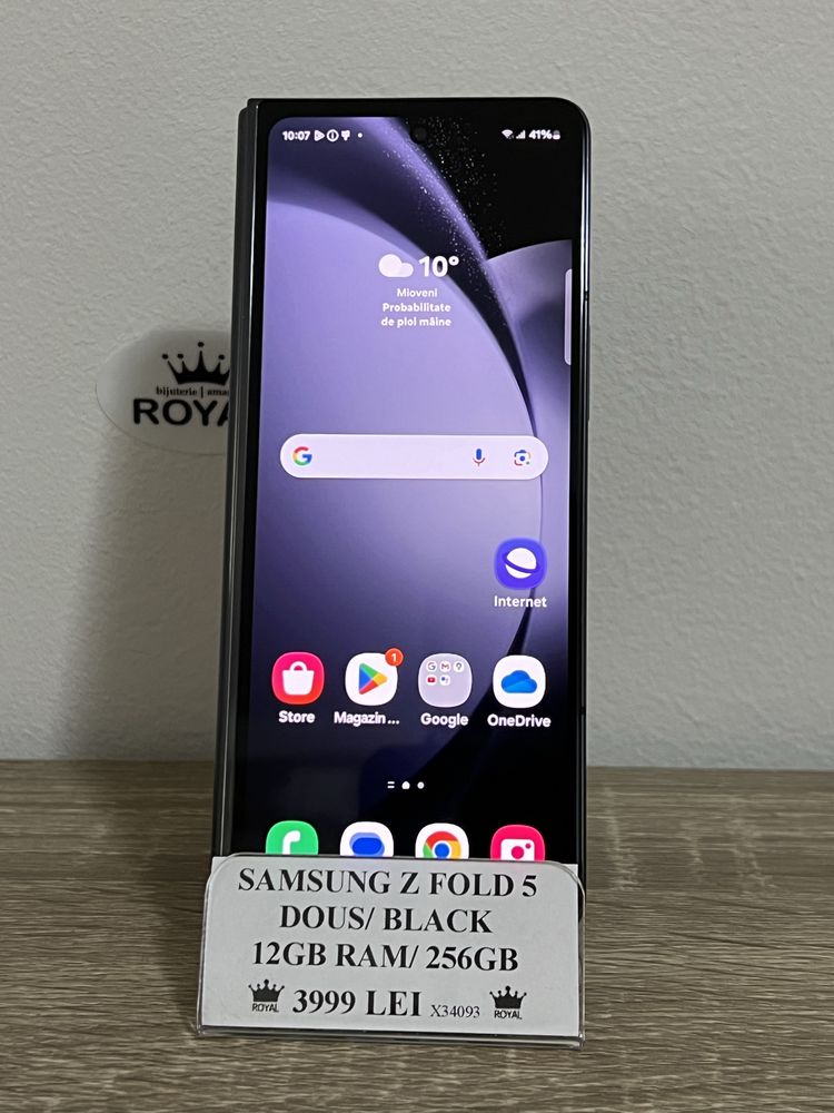 Amanet Royal CB: Samsung Z Fold 5 ca nou 12gb ram 256gb stocare Black