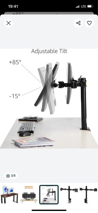 Suport pentru monitor dublu amazon