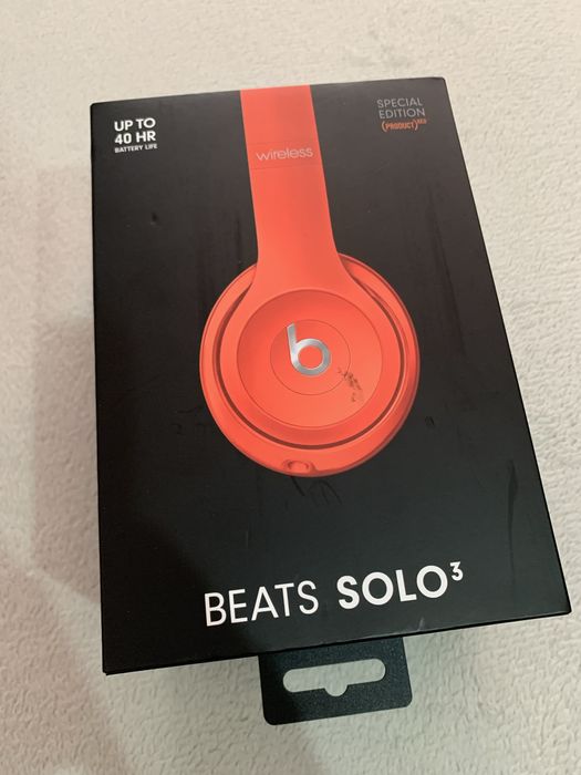 Casti wireless Beats Solo 3 rosii