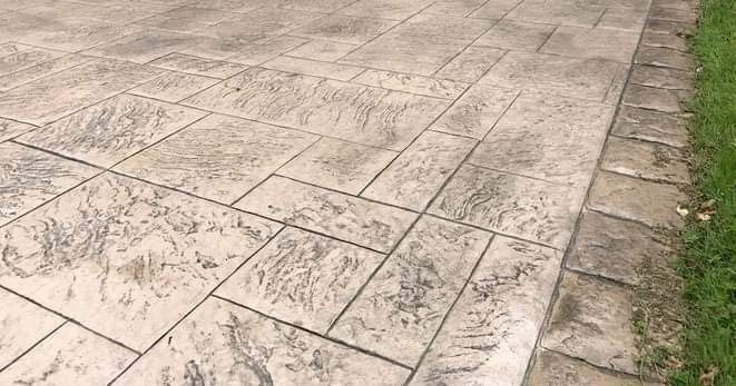 Beton amprentat  pavaj