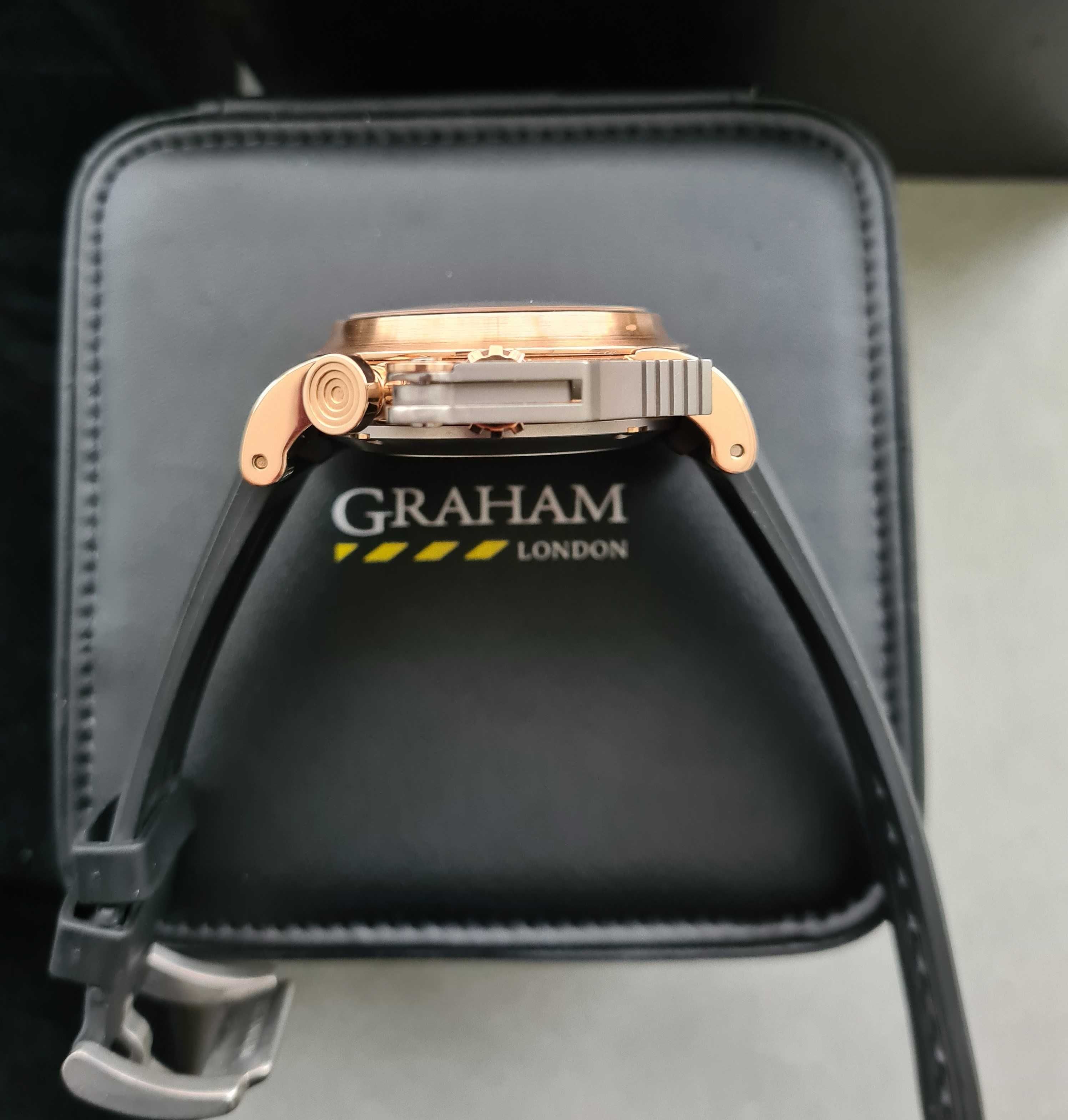 Graham Chronofighter Goldfinger 18 k Rose Full Set