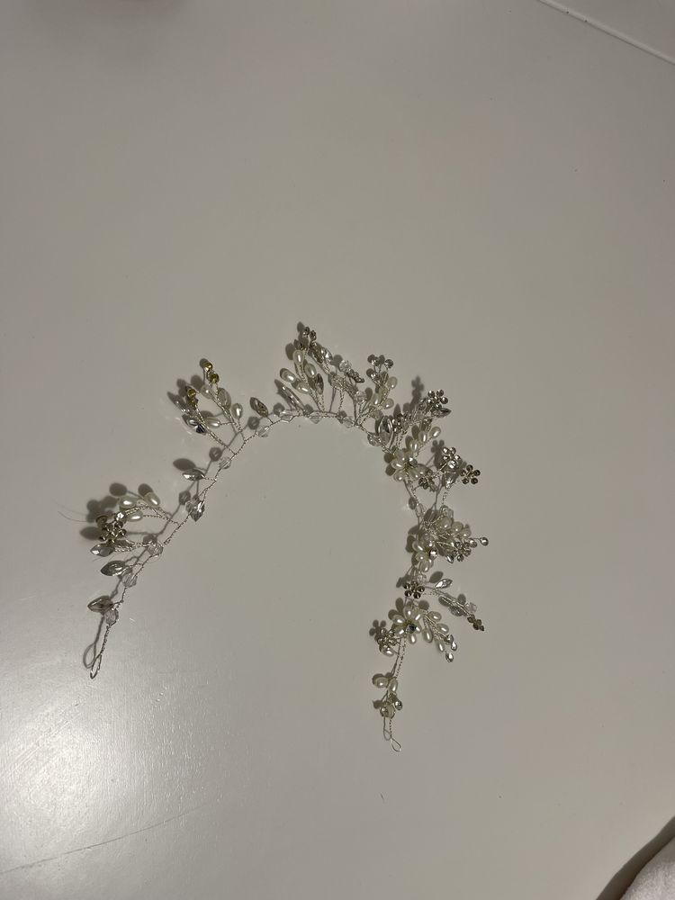 Diadema ocazie/mireasa cu perle artificiale
