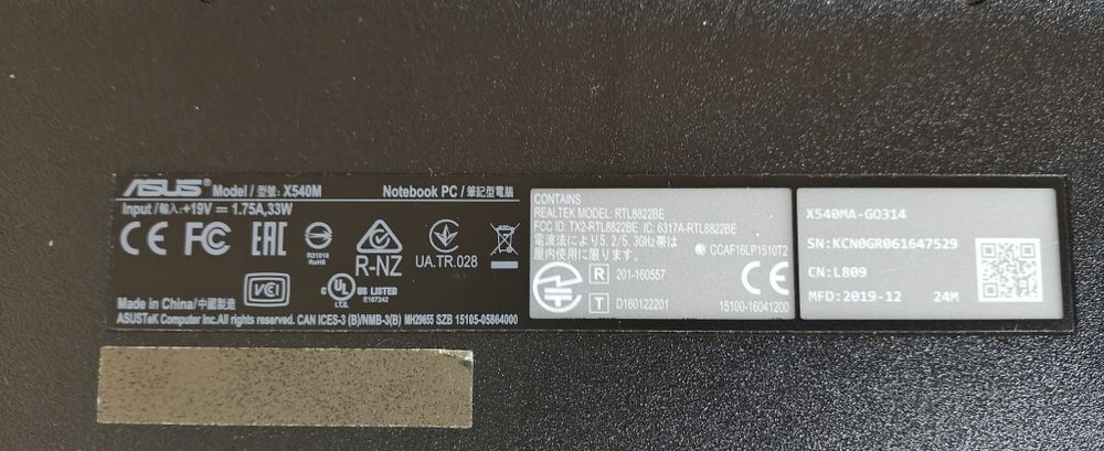 Laptop ASUS VivoBook X540M