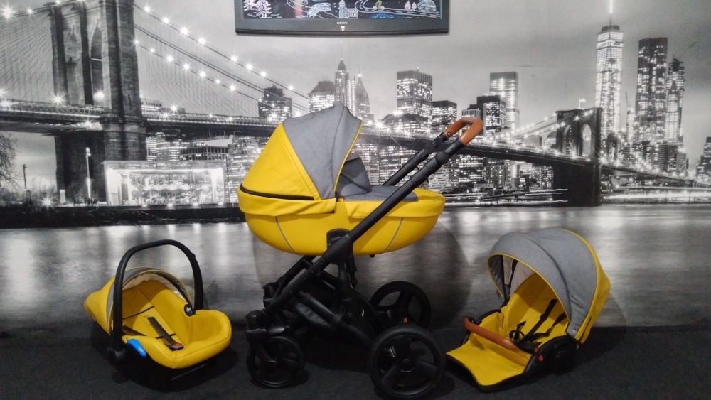 Cărucior/căruț copii 3 în 1 sport+landou+scaun auto.Krausman.