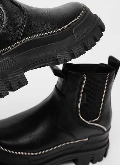 Buffalo - Боти от еко кожа с масивна подметка