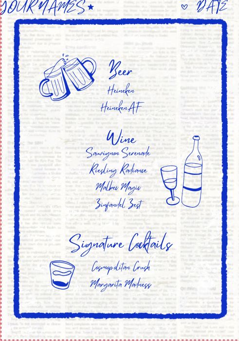 Creez Invitatii Evenimente, design de meniuri