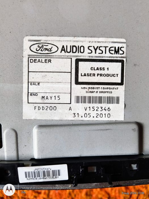 Radio-CD player Ford Focus MK2