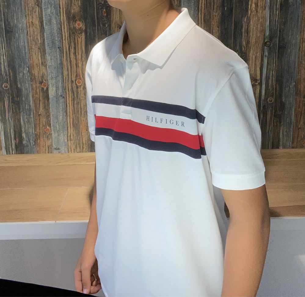 Tricou Tommy Hilfigger Tip Polo Original Mărimea L Fit M Nepurtat