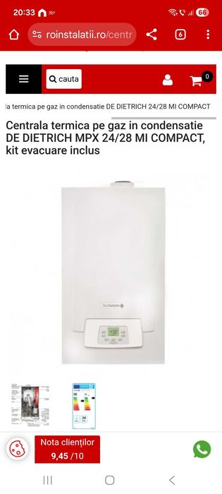 Centrala termica noua 24 kw sigilata nefolosita