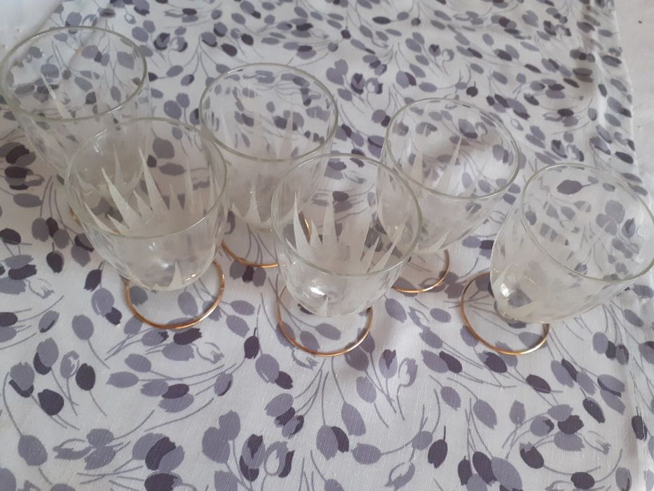 Стъклени  чаши, 6 на брой