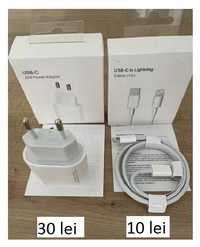incarcatoare fast charge iPhone set adaptor 20w + cablu incarcare
