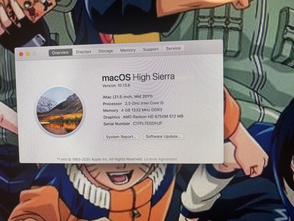 MacOS high sierra i5