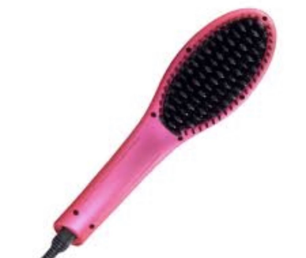 Четка за изправяне на коса-brush pink pyt