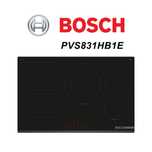 Plita cu Inductie Bosch Seria 6 PVS831HB1E, 220V, 80cm, Negru - Noua!