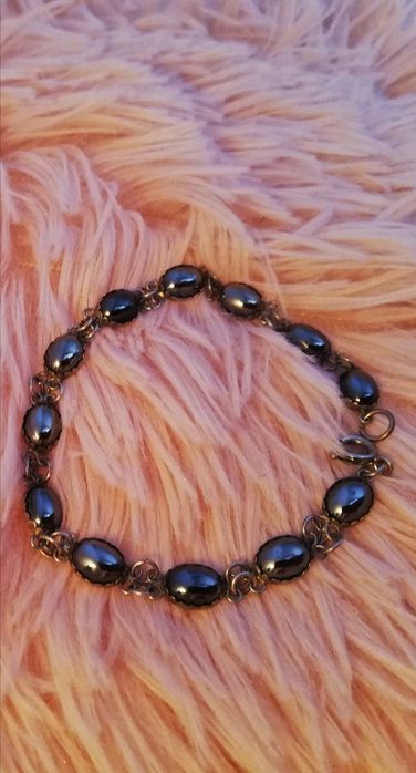 Сребърна гривна 17. 5 см