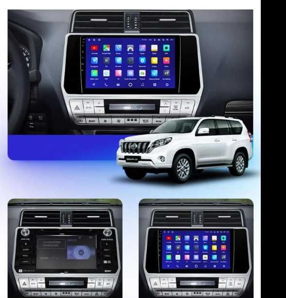 9-инчова мултимедия за TOYOTA Land Cruiser 150 Prado (2017–2022)камера