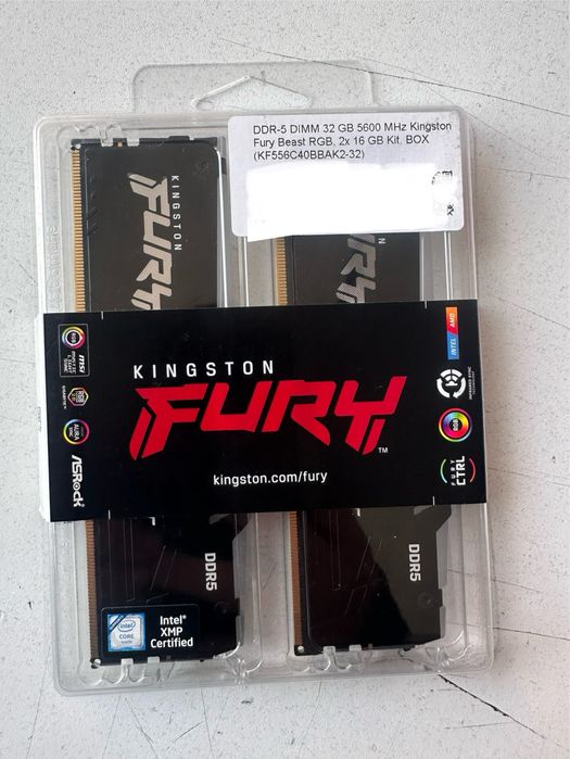 Новпя оперативная память ОЗУ DDR5 32gb 16*2