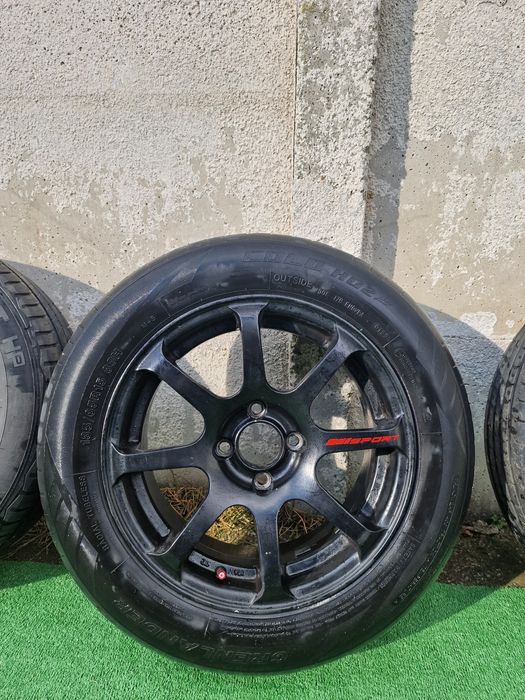 Jante aliaj 4×100 pe 15 cu anvelope vară dot: xx:22 185-65-15