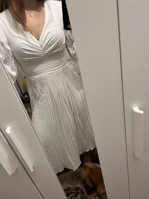 Rochie cununie civila/botez alba