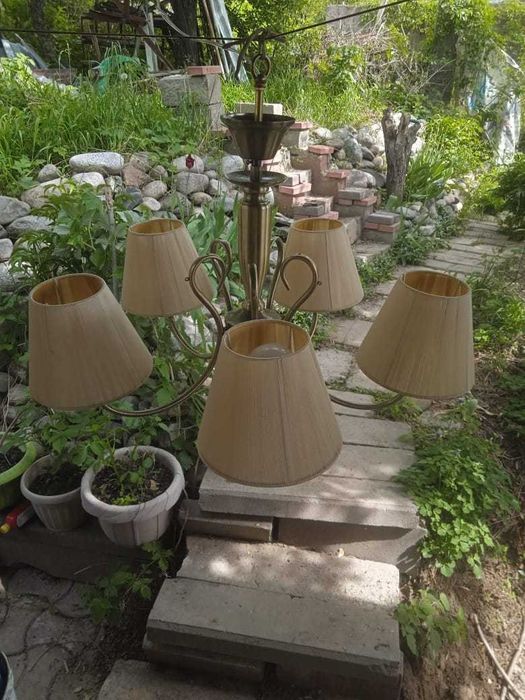 люстра современная 5 рожковая