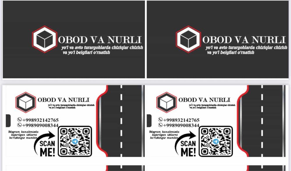 Razmetkar, yol chiziqlar, stayankalar, oyin maydonchalari chizish xi