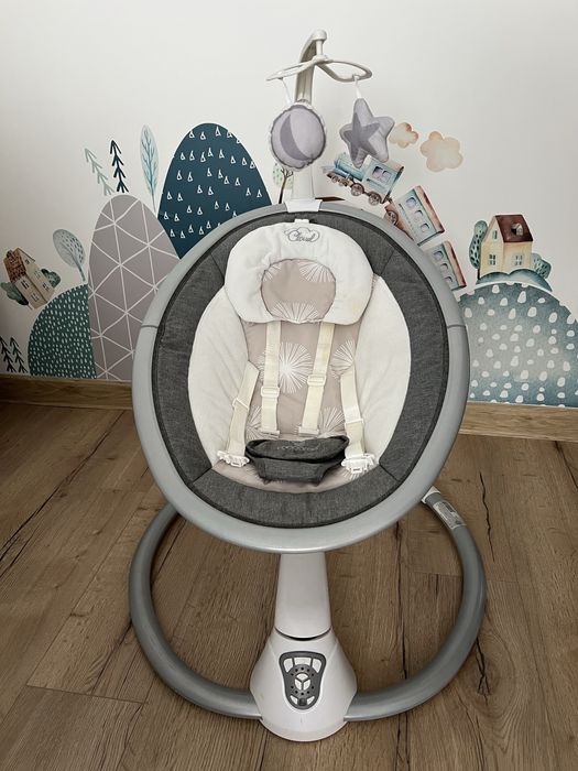 Детска сива електронна люлка Cangaroo Cloud
