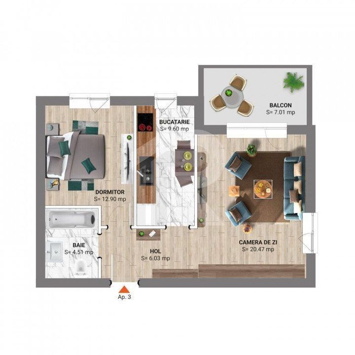 2 CAMERE Padurea BANEASA - bloc 2023 - Apartament premium in Greenfiel
