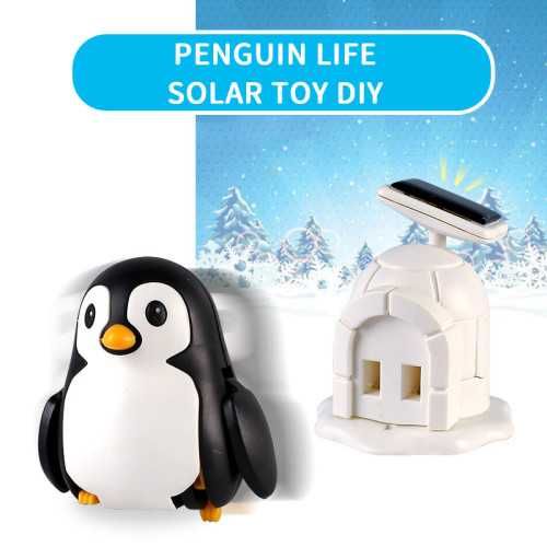 Иновативен детски конструктор със соларна батерия, движещ се пингвин