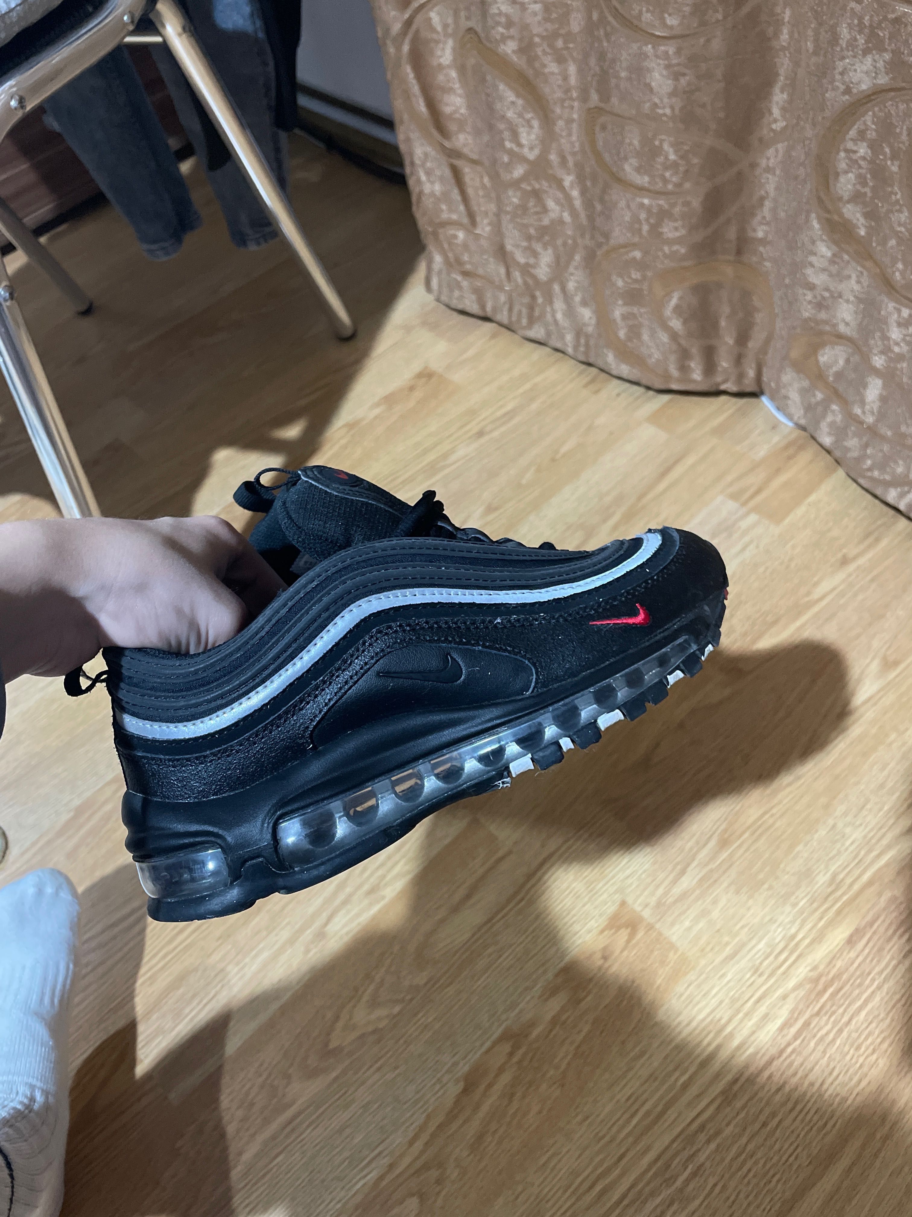 Nike air max 97 negru cu rosu