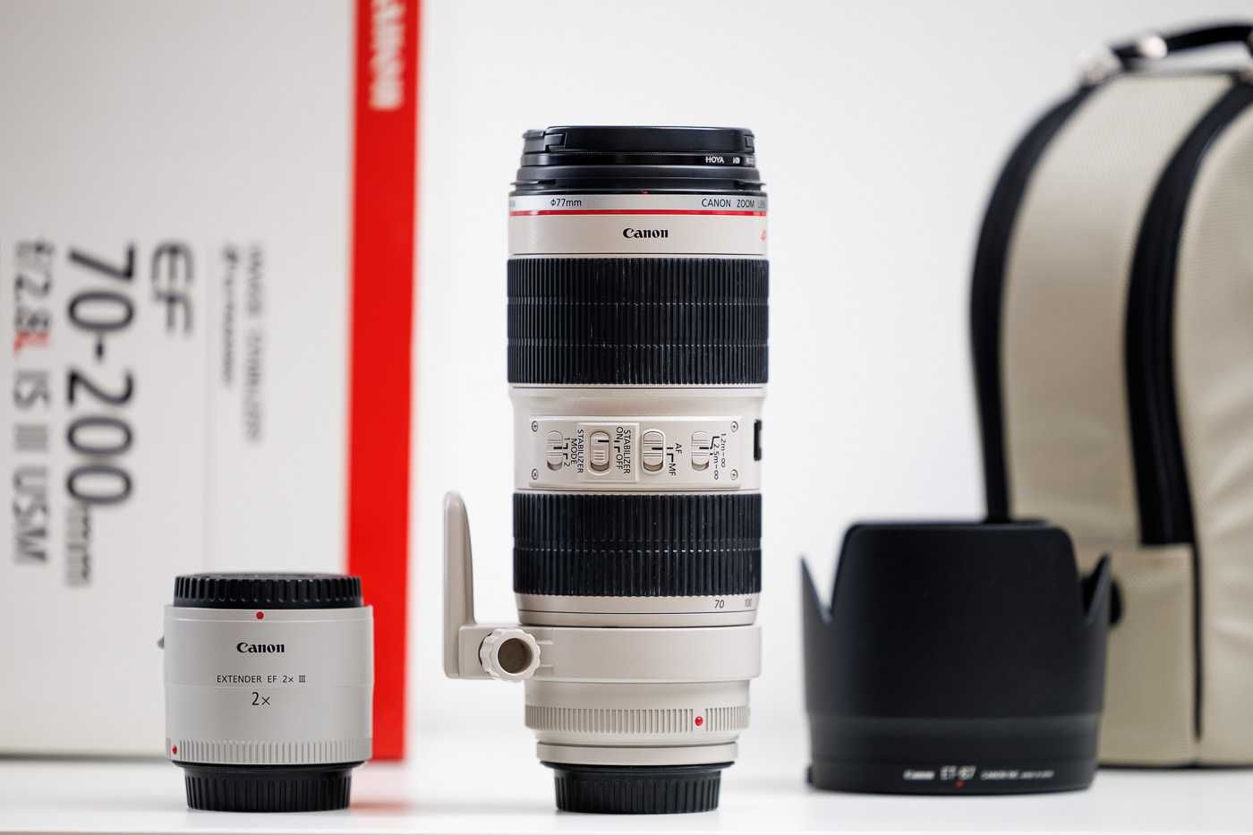 Canon EF 70-200mm f2.8 L IS II USM, EF Extender 2x III