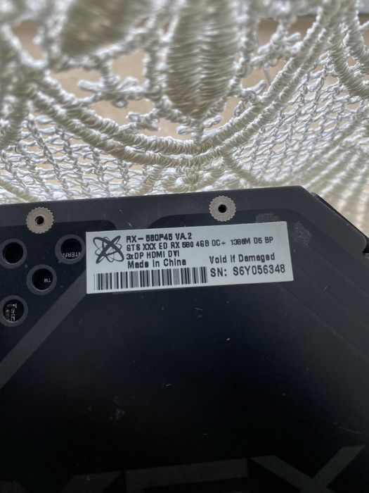 Vand placa video Rx 580 xfx 4gb posibil defecata