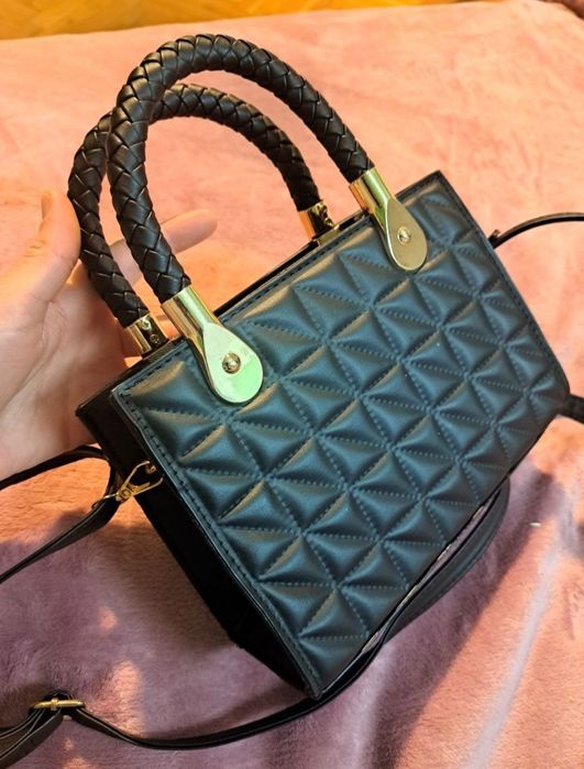 Дамска черни кожени чанти, различни модели, Нови! Дамски аксесоари