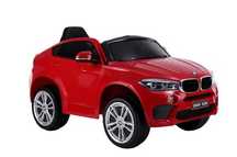 Masina electrica cu telecomanda 12V BMW X6, rosie, SUV, NOUA IN CUTIE