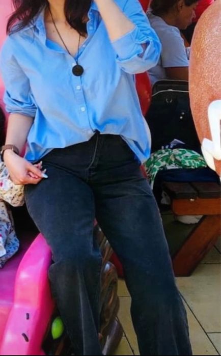 Camasa albastra oversize