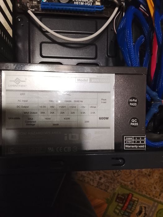 Sursa 600w cu mufe ptr video