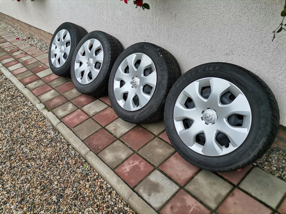 Jante tabla 5x110 Opel +anvelope iarna 205/55r16