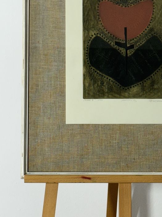 Tablou Laszlo Feszt, Floare III – Virag, Mezotintă Originală Semnată